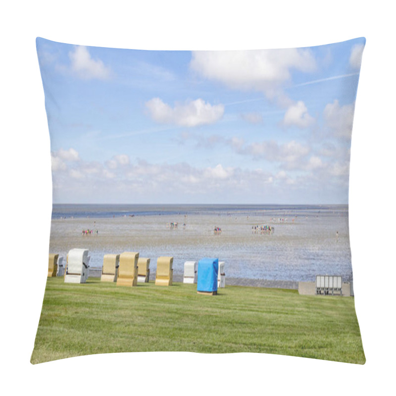 Personality  Coastal Scenery Around Buesum Pillow Covers