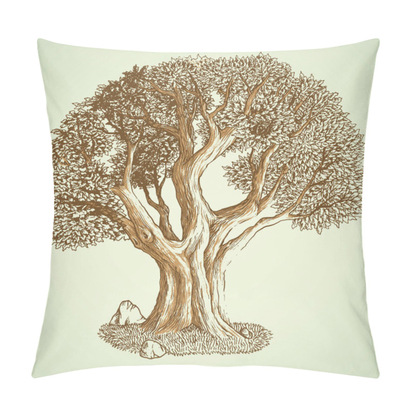 Personality  Tree With Leaves And Roots Pillow Covers