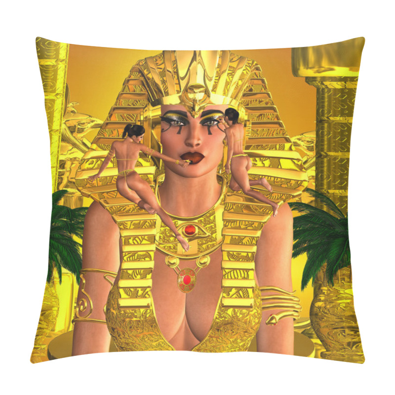 Personality  Face Of The Pharaoh Queen Pillow Covers