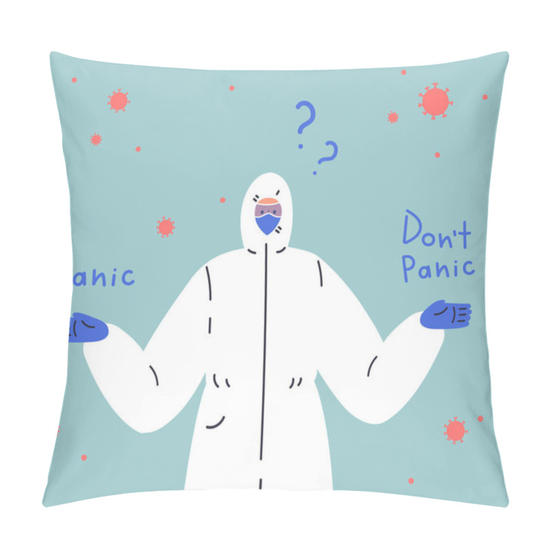 Personality  Concept Of Coronavirus Quarantine Illustration Pillow Covers