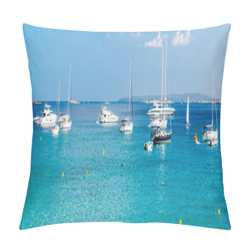 Personality  Panoramic Image Turquoise Bay Of Las Salinas Pillow Covers