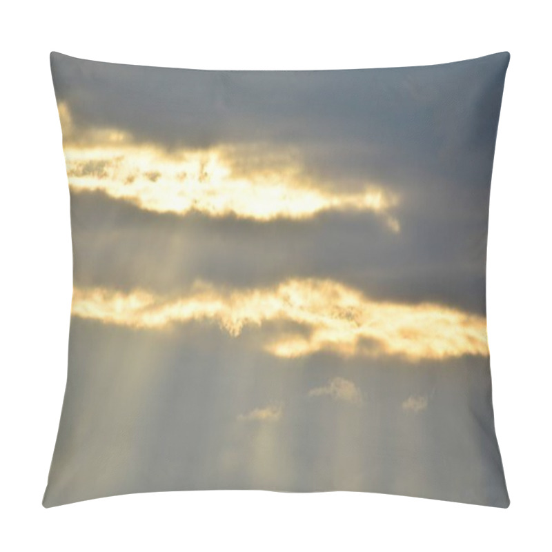 Personality  Hidden Sun Sunset Behind The Clouds Pillow Covers