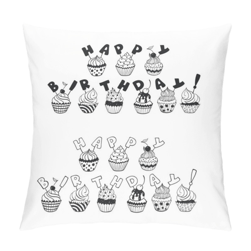 Personality  Happy Birthday Phrases Pillow Covers