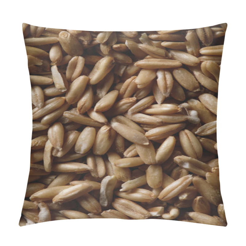 Personality  Close Up Of Oat Groats As Textured Background With Copy Space Pillow Covers