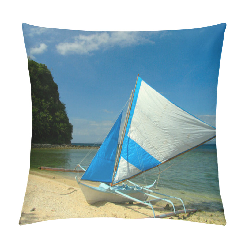 Personality  Philippine Fishing Boat, Puerto Galera Pillow Covers