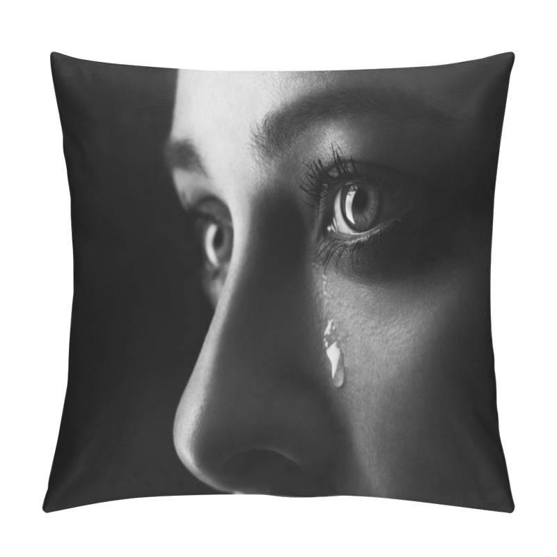 Personality  Beauty Girl Cry Pillow Covers