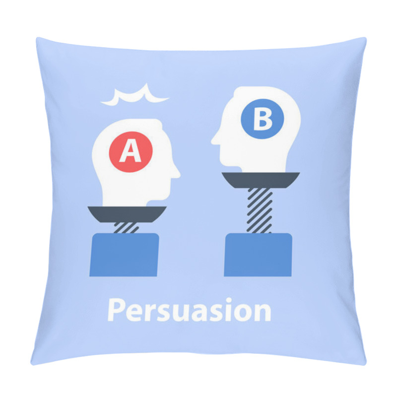 Personality  Decision Making, Outweigh Scale, Positive Or Negative, Between Two Sides, Negotiation And Persuasion Pillow Covers