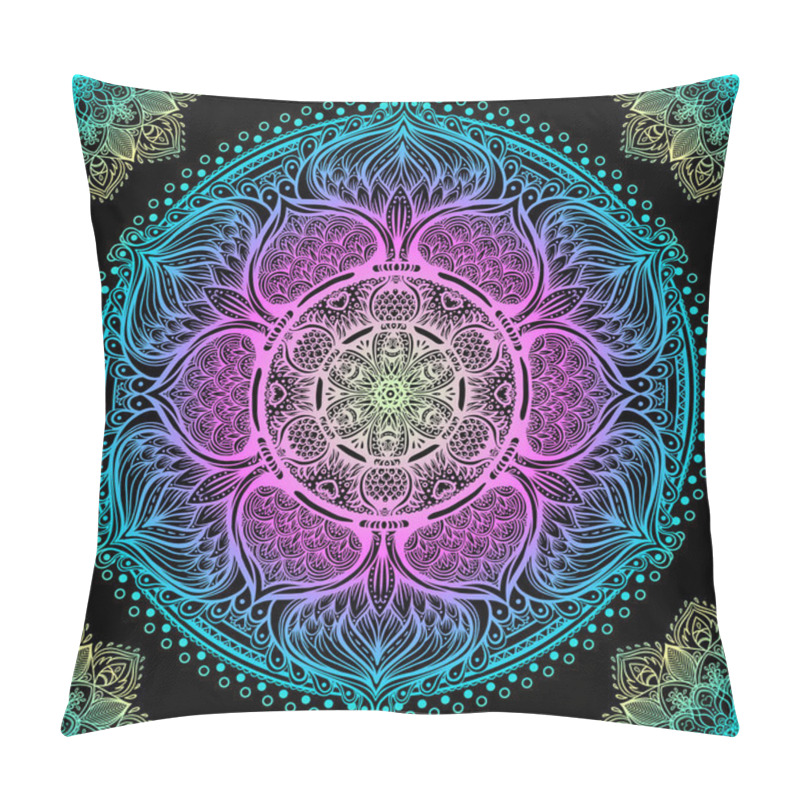 Personality  Ornamental Mandala Inspired  Pillow Covers