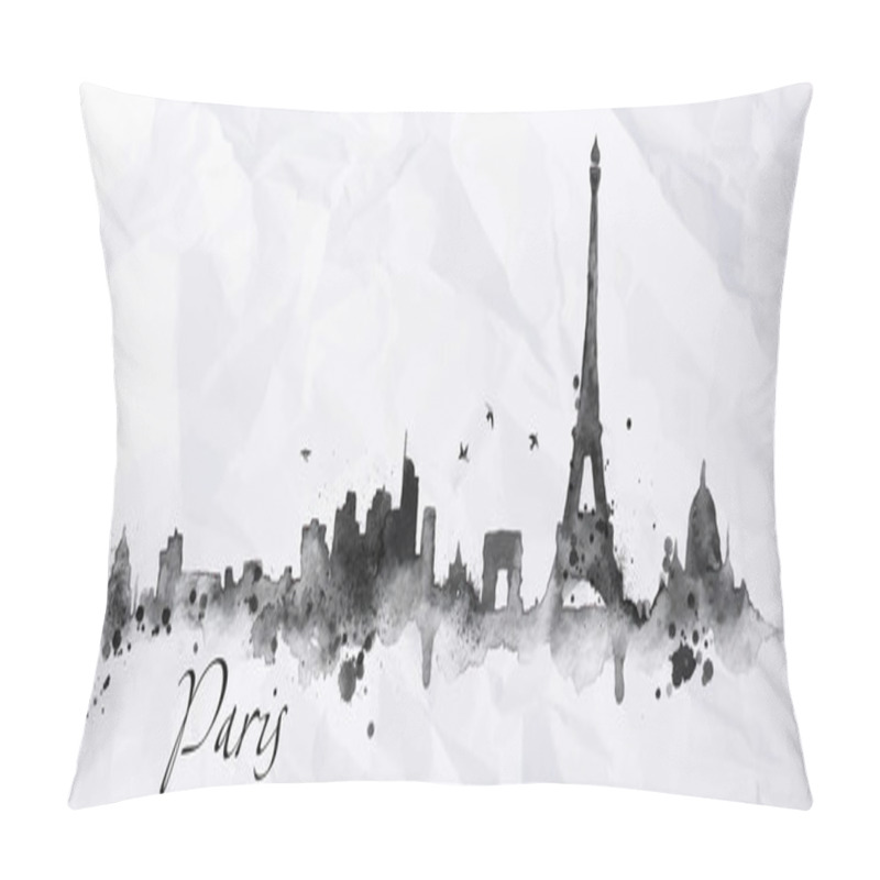 Personality  Silhouette Ink Paris Pillow Covers