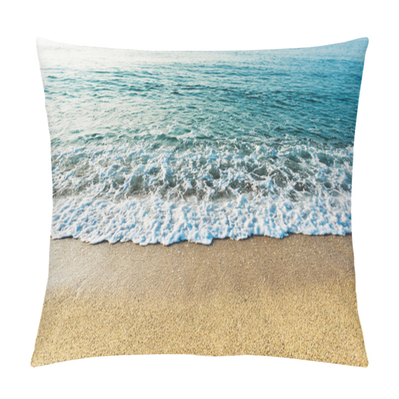 Personality  Wave Of  Sea On   Beach Pillow Covers