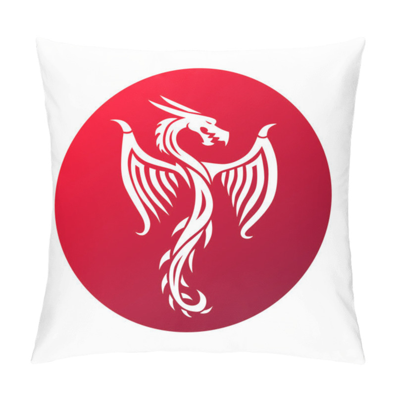 Personality  Chinese Dragon Vector Illustration. Pillow Covers