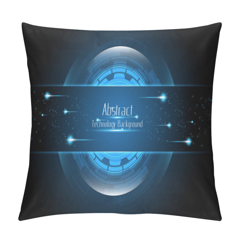 Personality  Abstract Technology Background Hi-tech Communication Concept Innovation Background Vector Illustration Pillow Covers