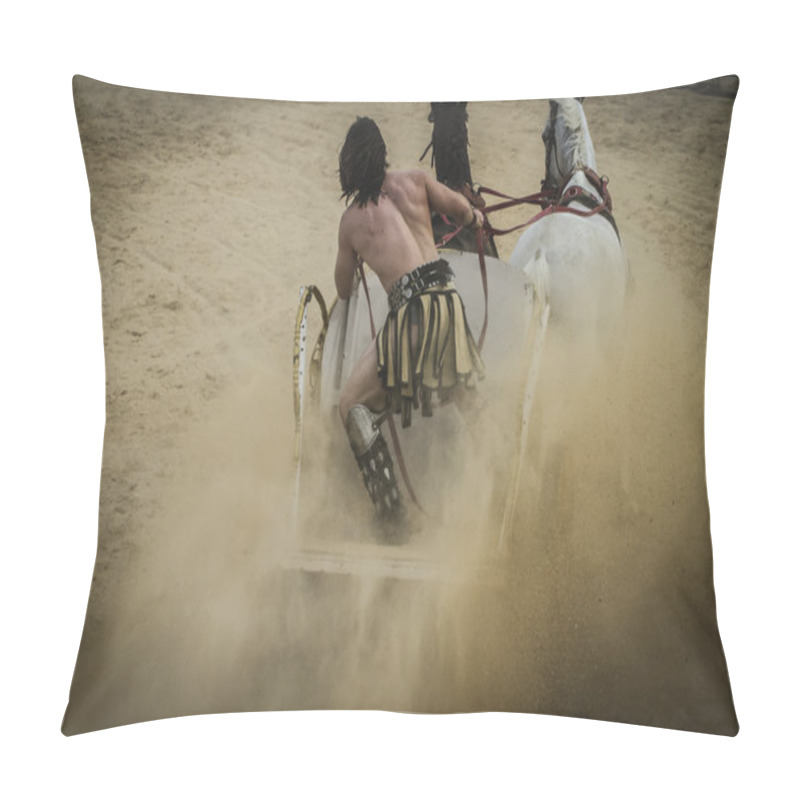 Personality  Chariot Race In A Roman Circus Pillow Covers