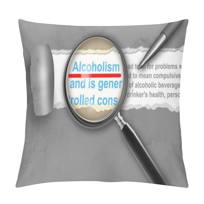 Personality  Alcoholism Pillow Covers