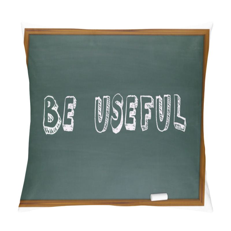 Personality  Be Useful Words Written On Chalkboard Pillow Covers