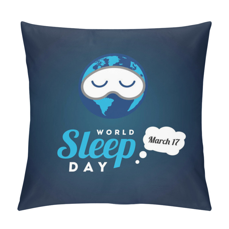 Personality  World Sleep Day Vector Design For Banner Or Background Pillow Covers