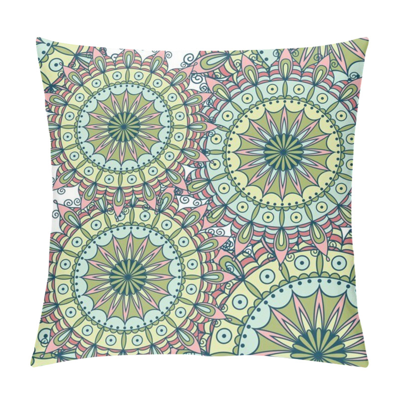 Personality  Mandala. Vector Illustration. Pillow Covers