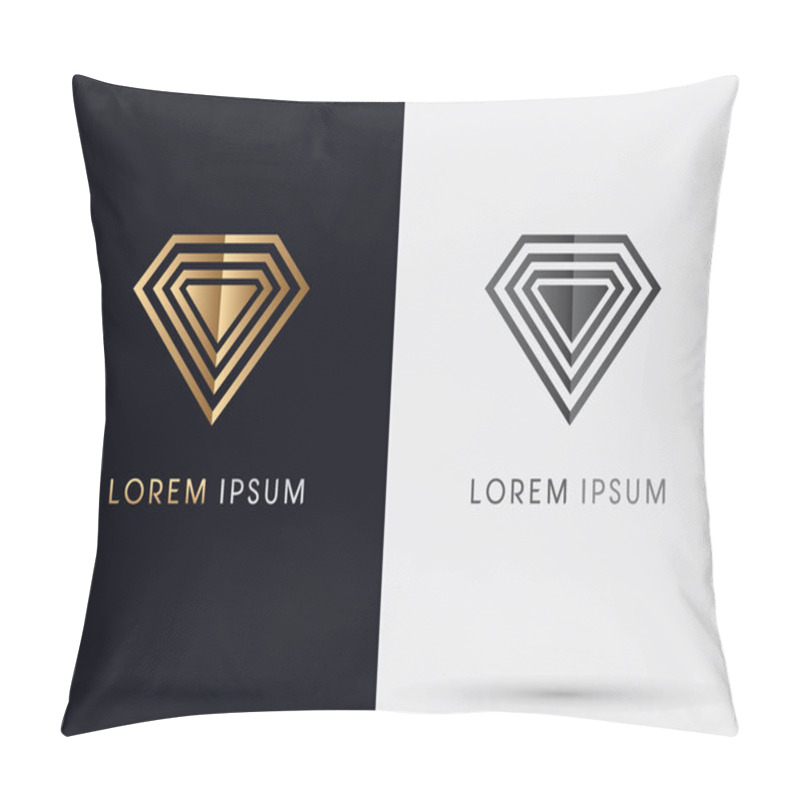 Personality  Luxury Diamond Vector. Pillow Covers