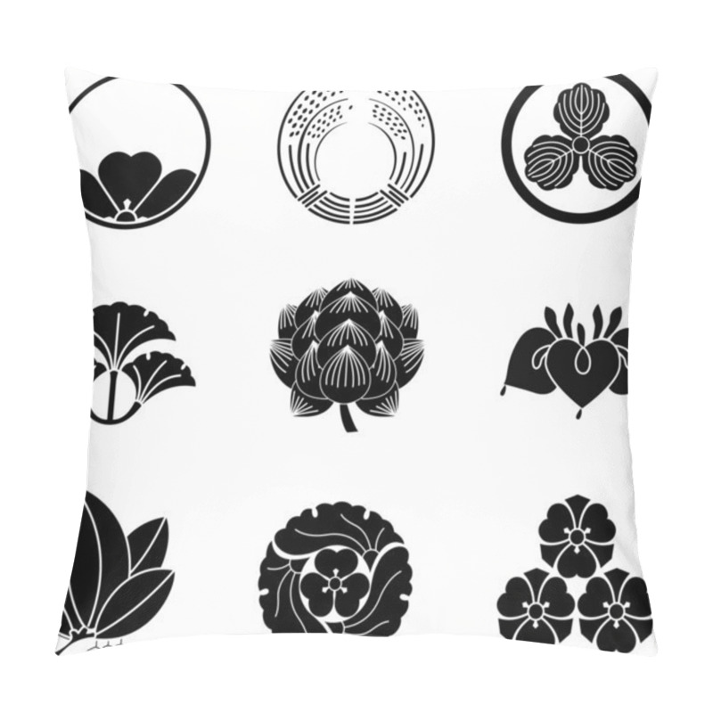 Personality  Japanese Family Crests 10 Pillow Covers