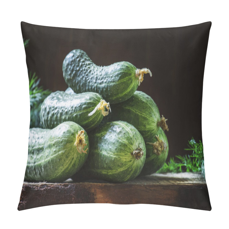 Personality  Fresh Organic Cucumbers.   Pillow Covers