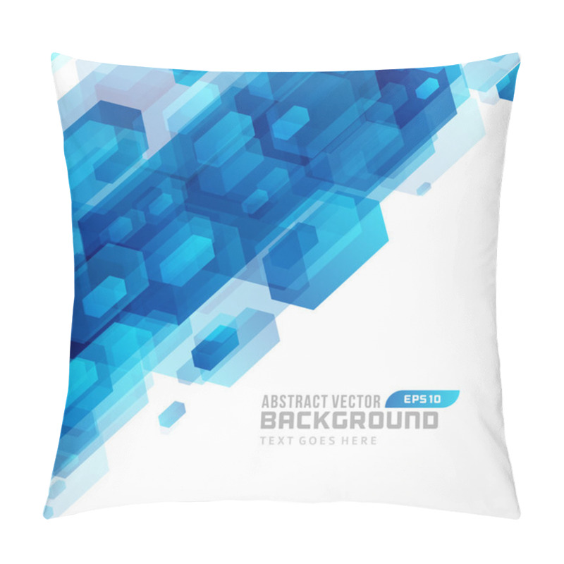 Personality  Abstract Technology Futuristic Hexagon Lines Vector Background Pillow Covers