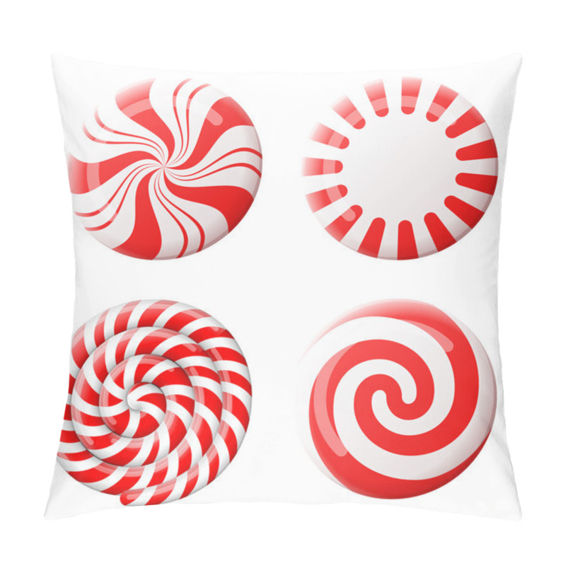 Personality  Christmas Round Candy Set Pillow Covers