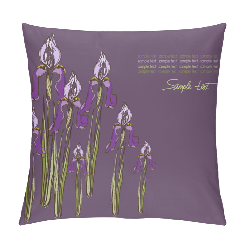 Personality  A Vector Image Of The Iris Pillow Covers