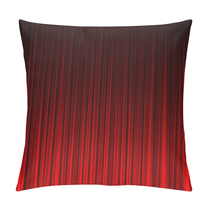 Personality  Red Curtain Widescreen Texture Pillow Covers