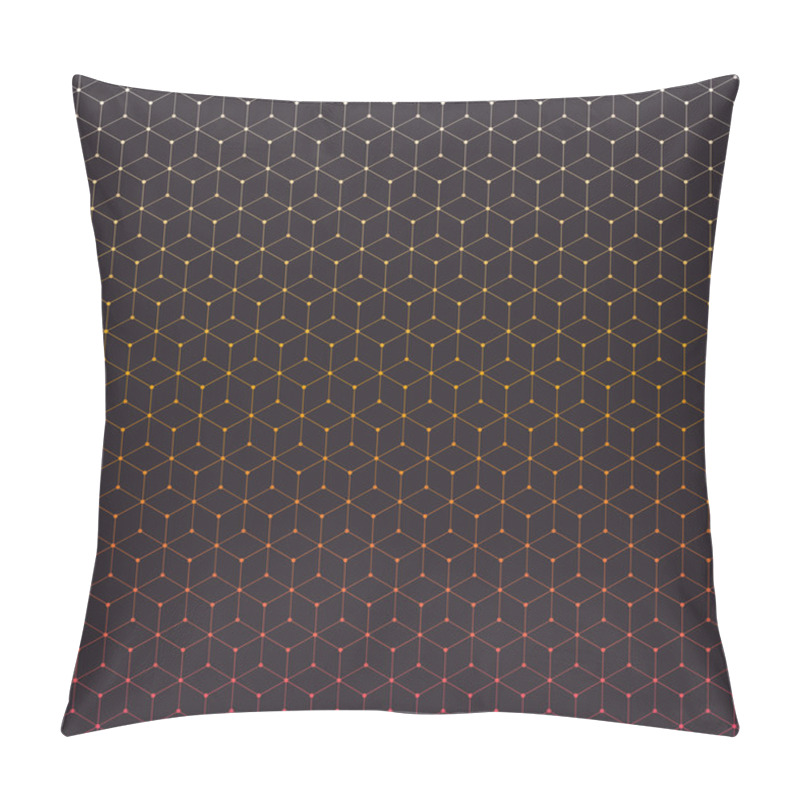 Personality  Abstract Background With Gradient Hexagons Pillow Covers