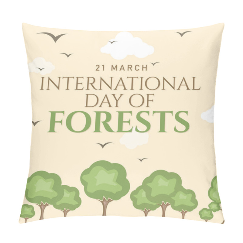 Personality  Abstract International Day Of Forests For Banner Design Pillow Covers