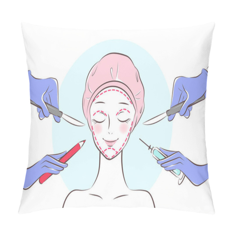 Personality  Cosmetic Surgery Concept Pillow Covers