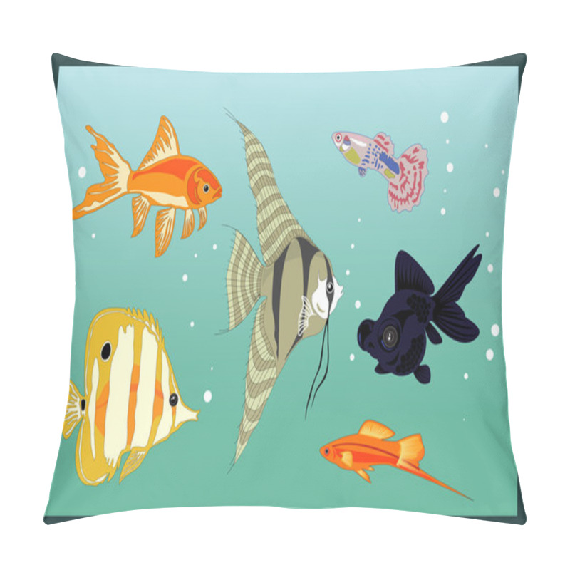 Personality  Aquarium Fishes Pillow Covers