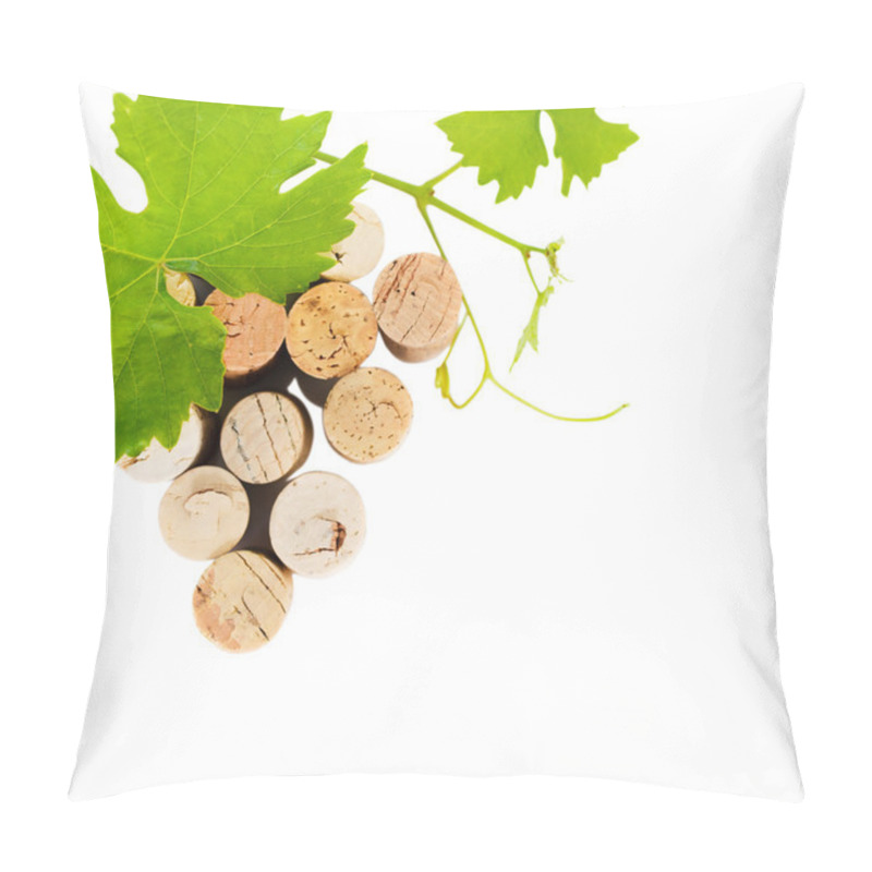 Personality  Dated Wine Bottle Corks Isolated On The White Pillow Covers