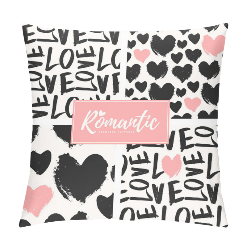 Personality  Romantic Seamless Patterns Set Pillow Covers