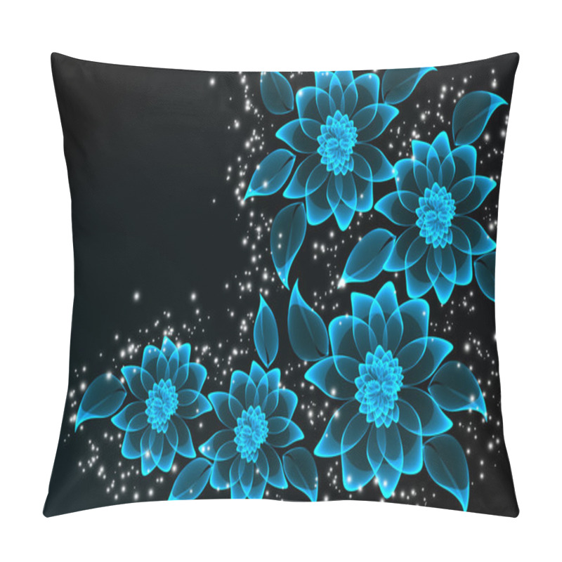 Personality  Magic Transparent Flowers Pillow Covers