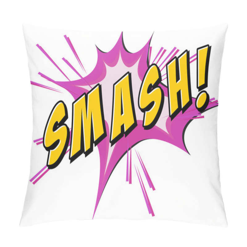 Personality  	Smash Flash On White Pillow Covers