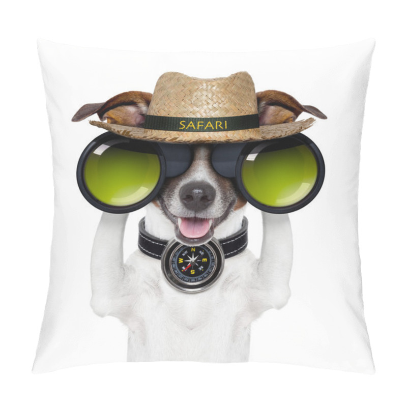 Personality  Binoculars Safari Compass Dog Watching Pillow Covers