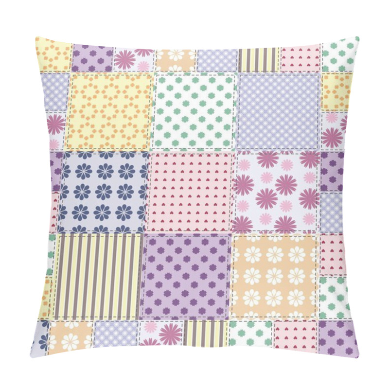 Personality  Patchwork Background With Different Patterns Pillow Covers