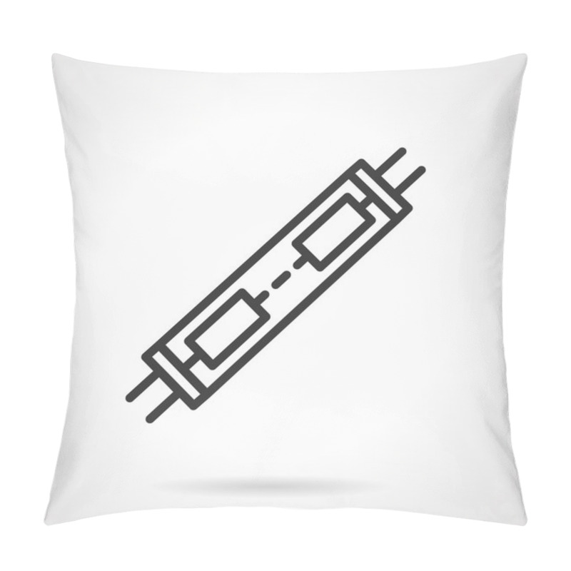 Personality  Diode Module Black Line Vector Icon Pillow Covers