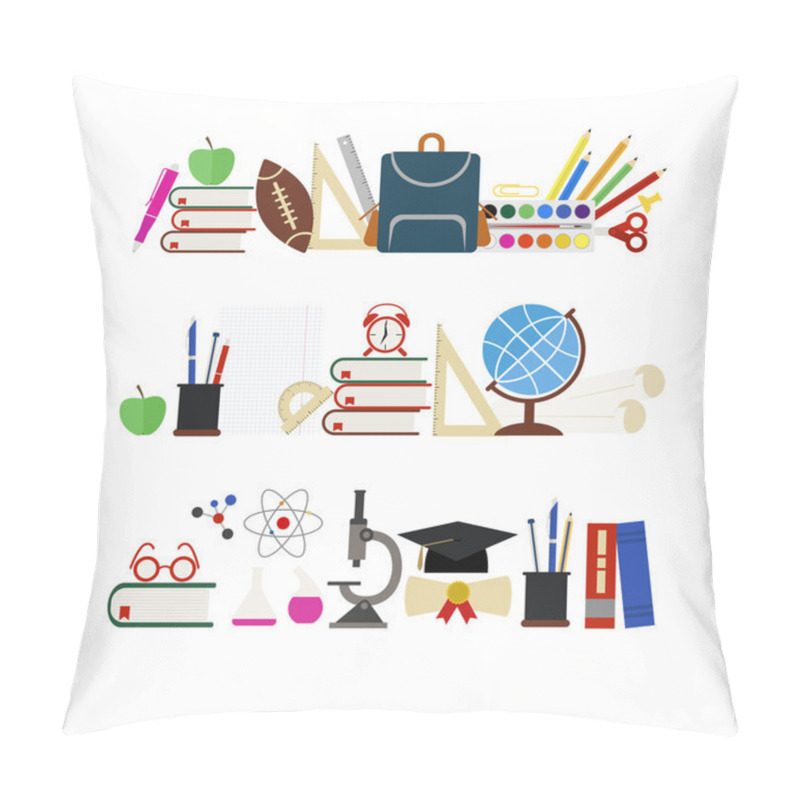 Personality  School Banners Pillow Covers