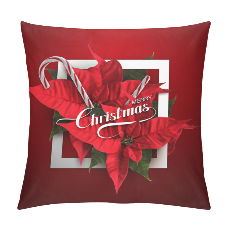 Personality  Merry Christmas. Vector Holiday Illustration Pillow Covers