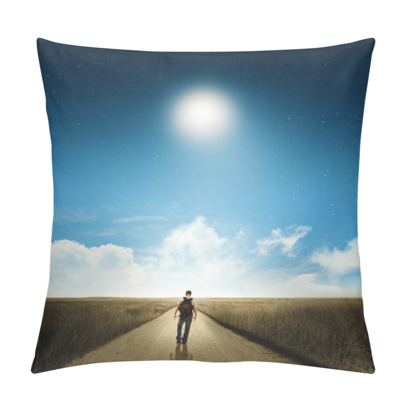 Personality  Walk With Moon Pillow Covers