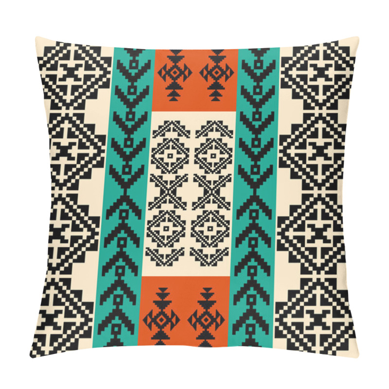 Personality  Abstract Geometric Background With Traditional Ethnic Motifs Pillow Covers