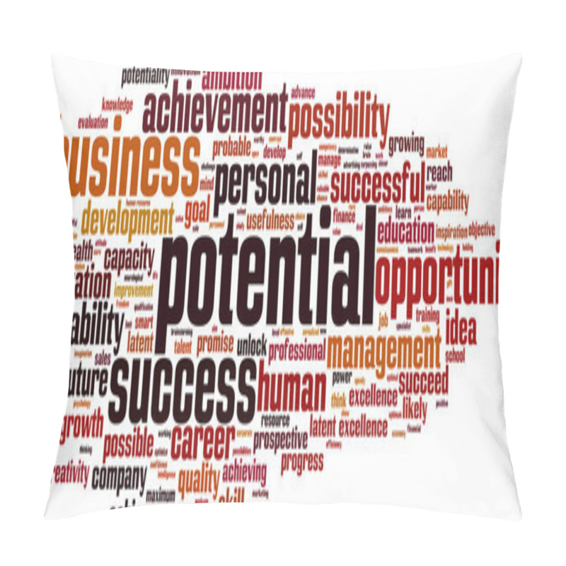 Personality  Potential Word Cloud Pillow Covers