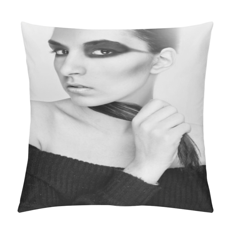 Personality  Dark Woman Pillow Covers