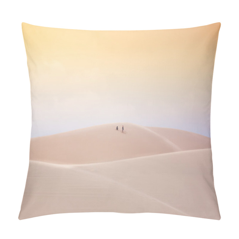 Personality  In The Desert, White Sand Dunes, Mui Ne, Vietnam Pillow Covers