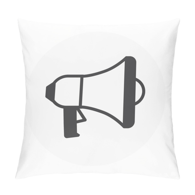 Personality  Promotion, Megaphone Icon Pillow Covers