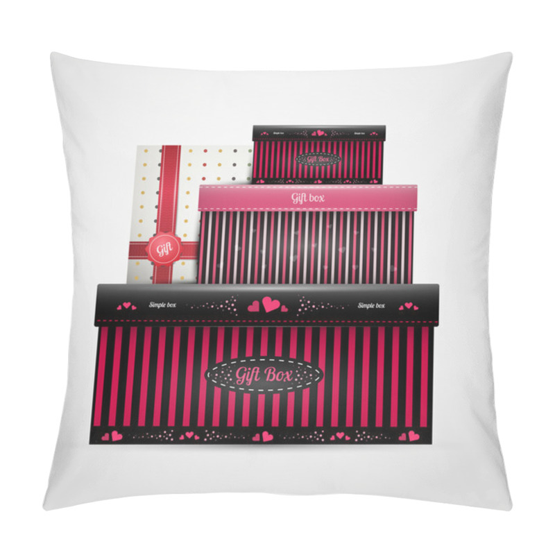 Personality  Vector Background With Gift Boxes. Pillow Covers