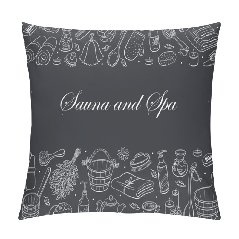 Personality  Sauna Hand Drawn Pillow Covers