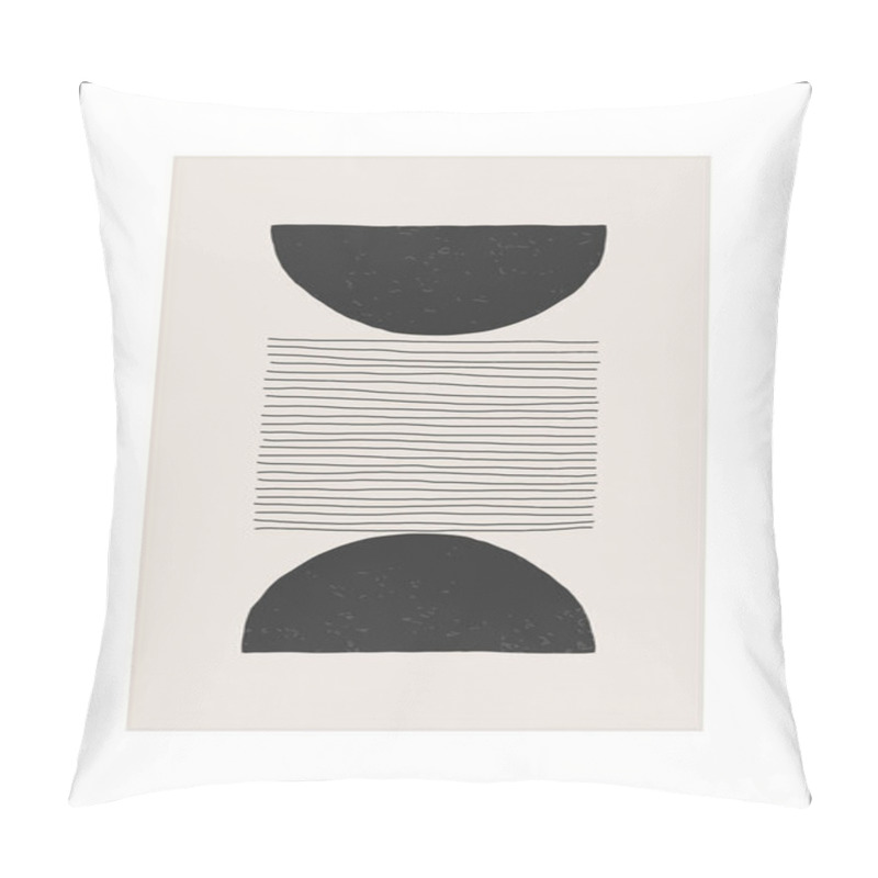 Personality  Trendy Abstract Creative Minimalist Artistic Hand Drawn Composition Pillow Covers